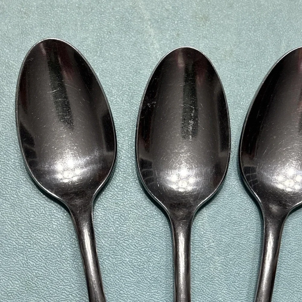 3‎ International Silver Americana Star Stainless USA TeaSpoons Flatware